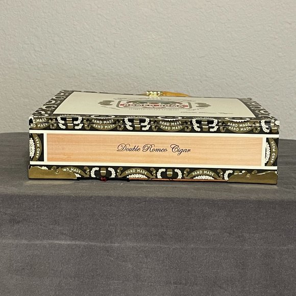 Cigar Box Purse w/Bamboo Handle & Leopard Fabric Interior - Picture 7 of 7